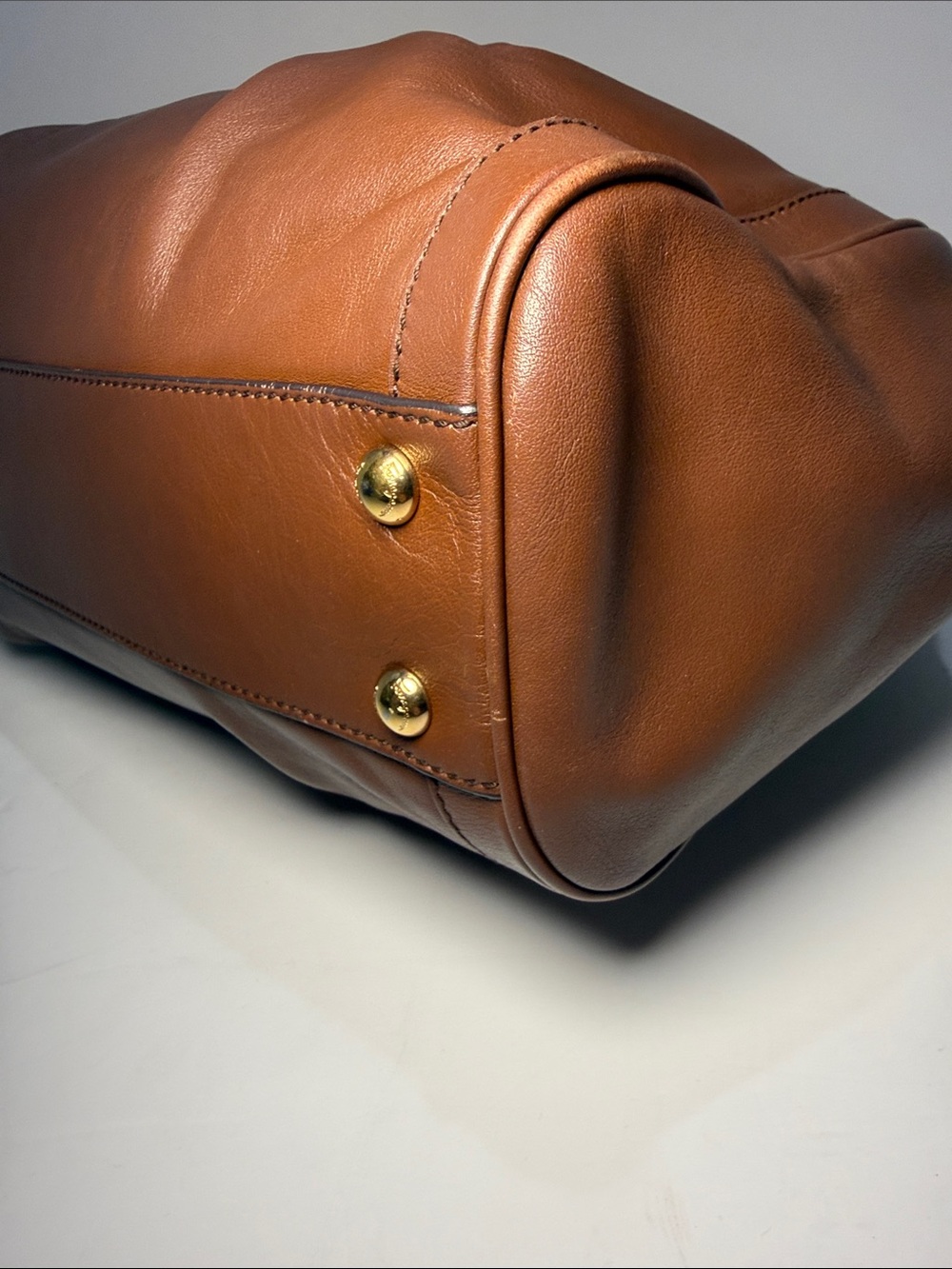 Salvatore Ferragamo Gancini Pleated Leather Hobo Bag - Picture 7 of 12
